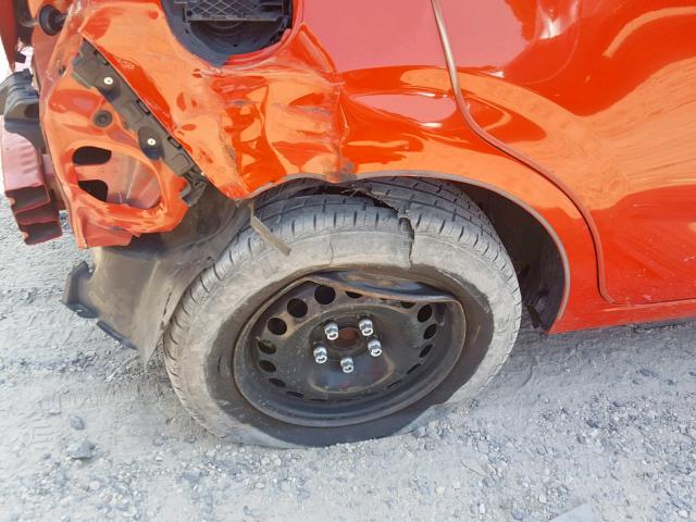 1G1JA6SG4D4150800 - 2013 CHEVROLET SONIC LS ORANGE photo 9