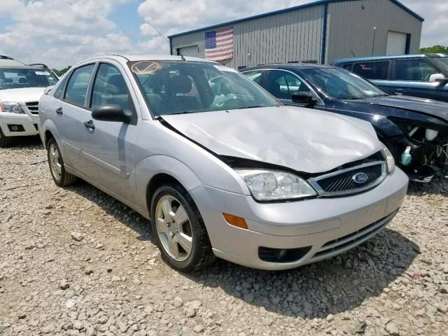 1FAHP34N47W354087 - 2007 FORD FOCUS ZX4 SILVER photo 1