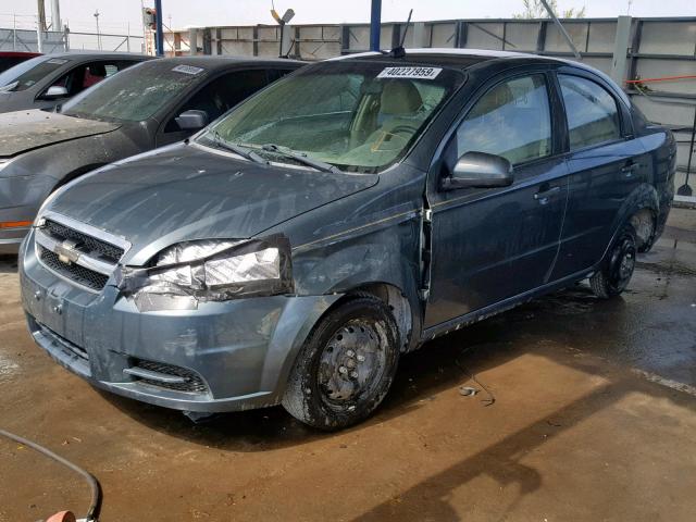 KL1TD5DEXAB122740 - 2010 CHEVROLET AVEO LS GREEN photo 2