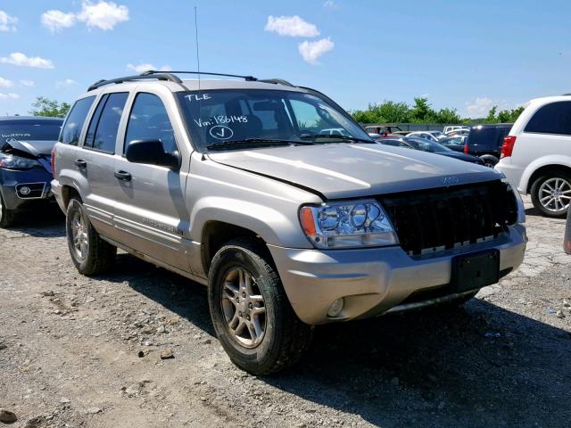 1J4GW48N14C186148 - 2004 JEEP GRAND CHER BEIGE photo 1