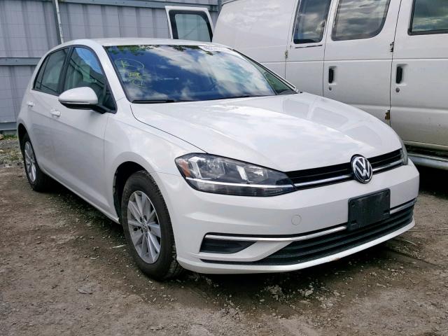 3VWG17AU6JM265393 - 2018 VOLKSWAGEN GOLF S WHITE photo 1