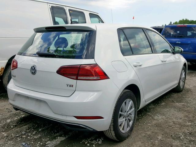 3VWG17AU6JM265393 - 2018 VOLKSWAGEN GOLF S WHITE photo 4