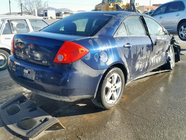 1G2ZH57N284283377 - 2008 PONTIAC G6 GT BLUE photo 4