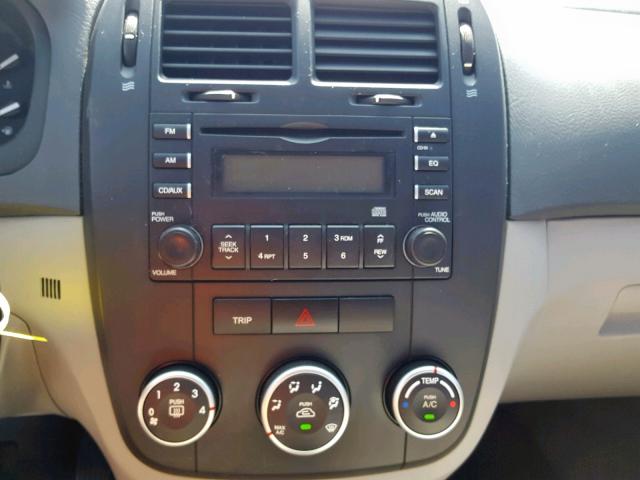 KNAFE221295621279 - 2009 KIA SPECTRA EX BLACK photo 9