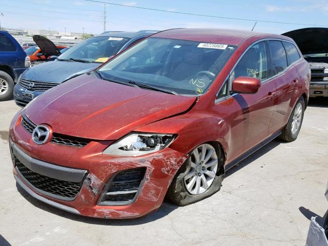 JM3ER2W54A0309750 - 2010 MAZDA CX-7 RED photo 2