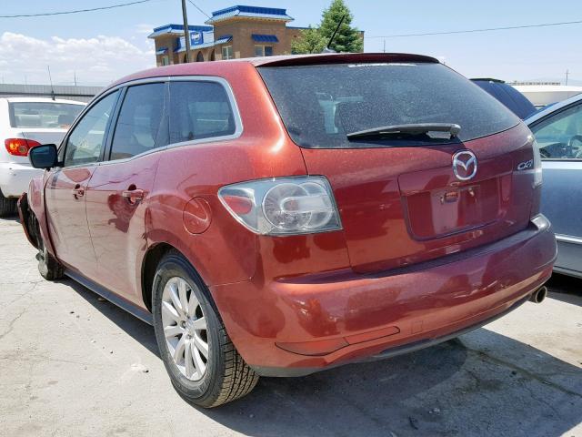 JM3ER2W54A0309750 - 2010 MAZDA CX-7 RED photo 3