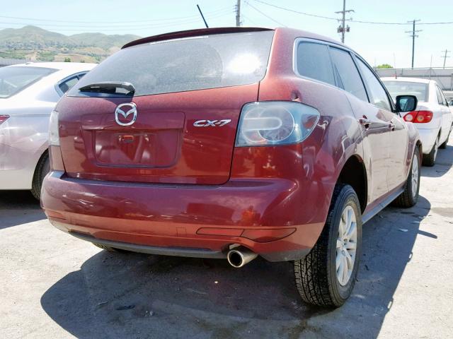 JM3ER2W54A0309750 - 2010 MAZDA CX-7 RED photo 4