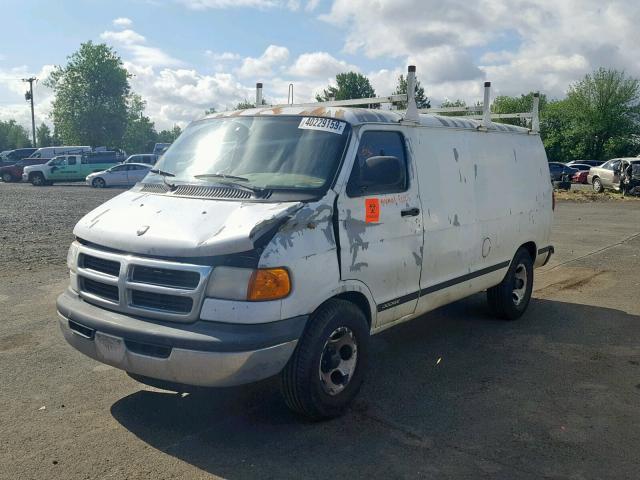 2D7HB11Y93K521069 - 2003 DODGE RAM VAN B1 WHITE photo 2