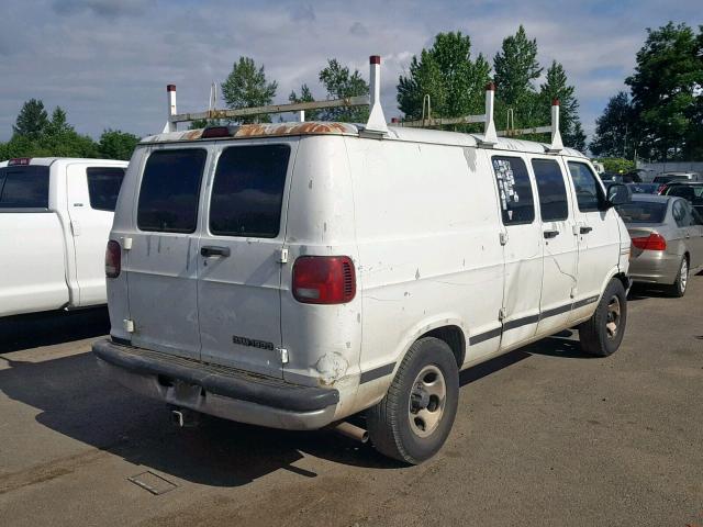 2D7HB11Y93K521069 - 2003 DODGE RAM VAN B1 WHITE photo 4