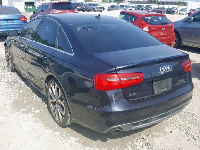 WAUBGAFC3CN031775 - 2012 AUDI A6 BLACK photo 3