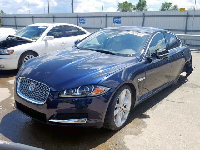 SAJWJ0FF5F8U58762 - 2015 JAGUAR XF 3.0 SPO BLUE photo 2