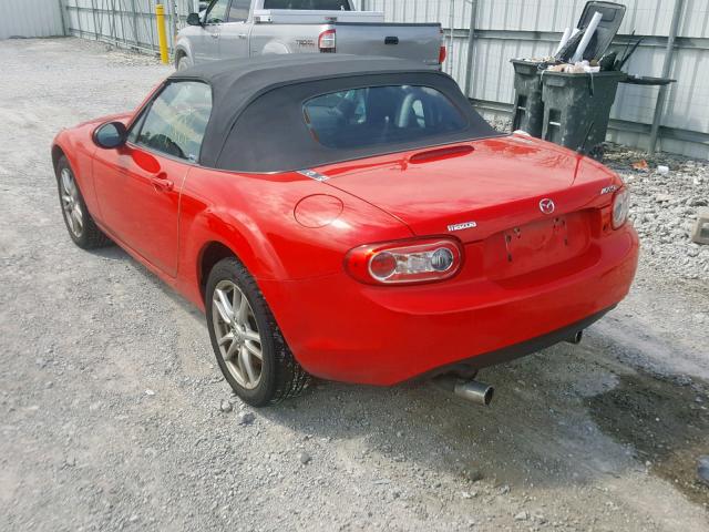 JM1NC25F690203090 - 2009 MAZDA MX-5 MIATA RED photo 3