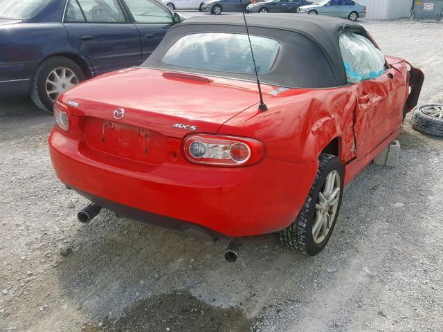 JM1NC25F690203090 - 2009 MAZDA MX-5 MIATA RED photo 4