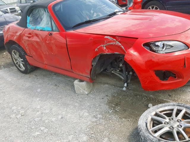 JM1NC25F690203090 - 2009 MAZDA MX-5 MIATA RED photo 9