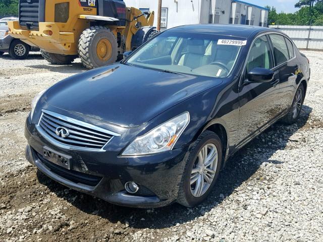 JN1DV6AR6BM450558 - 2011 INFINITI G25 BLACK photo 2