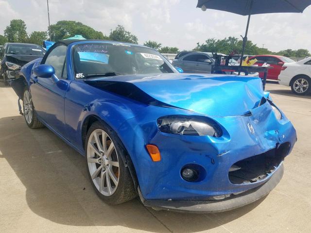 JM1NC25F360106084 - 2006 MAZDA MX-5 MIATA BLUE photo 1