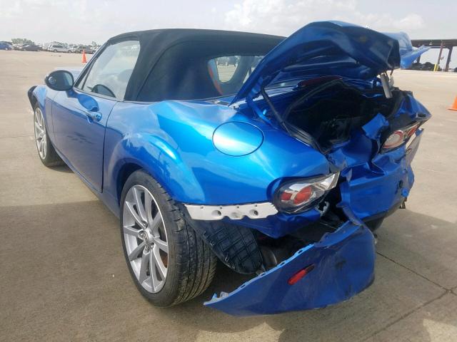 JM1NC25F360106084 - 2006 MAZDA MX-5 MIATA BLUE photo 3