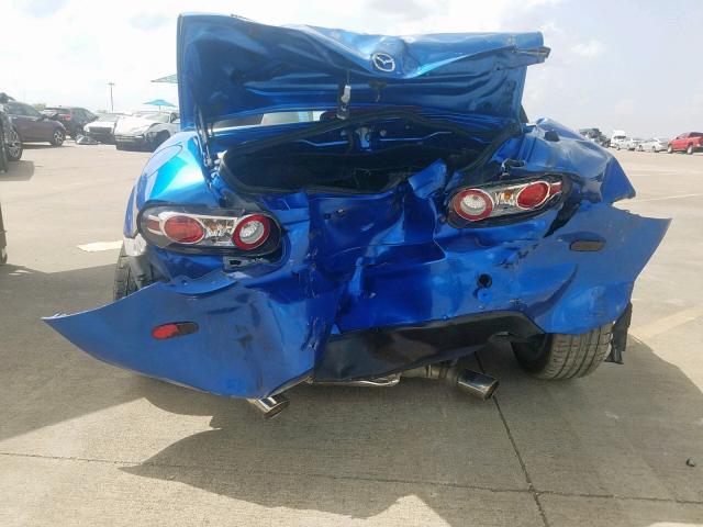 JM1NC25F360106084 - 2006 MAZDA MX-5 MIATA BLUE photo 9