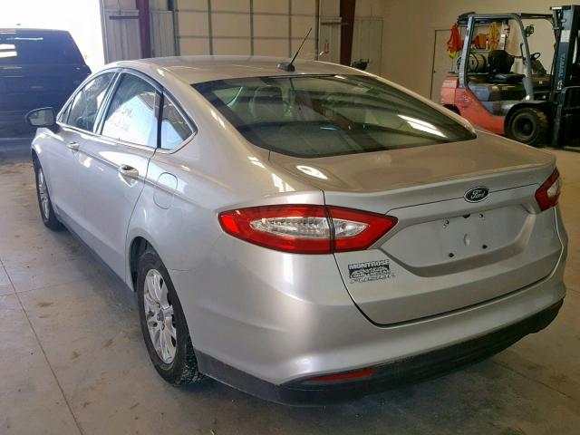 3FA6P0G78GR193720 - 2016 FORD FUSION S SILVER photo 3