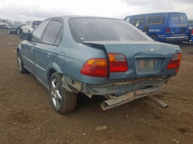 2HGEJ6615YH545884 - 2000 HONDA CIVIC BASE BLUE photo 3