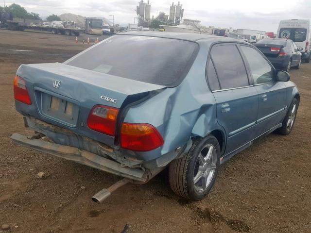 2HGEJ6615YH545884 - 2000 HONDA CIVIC BASE BLUE photo 4