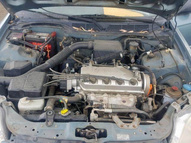 2HGEJ6615YH545884 - 2000 HONDA CIVIC BASE BLUE photo 7