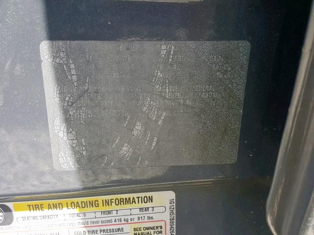 1G1ZH57B894264490 - 2009 CHEVROLET MALIBU 1LT 银色 照片 10