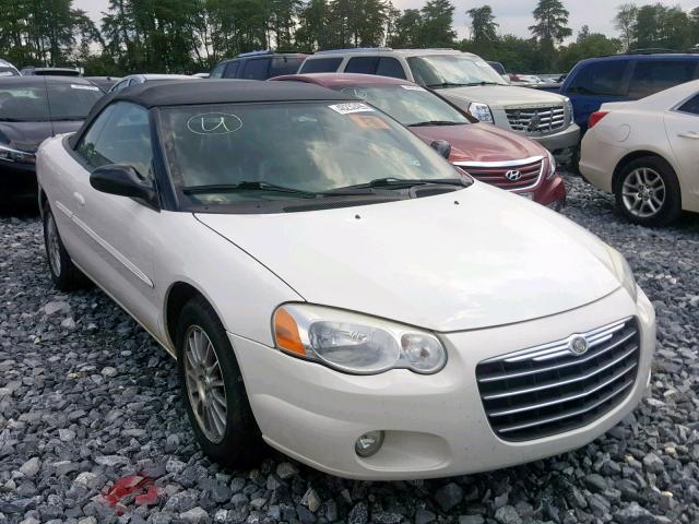 1C3EL55R54N299354 - 2004 CHRYSLER SEBRING LX WHITE photo 1