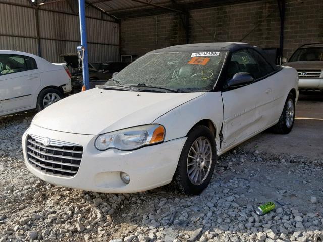 1C3EL55R54N299354 - 2004 CHRYSLER SEBRING LX WHITE photo 2