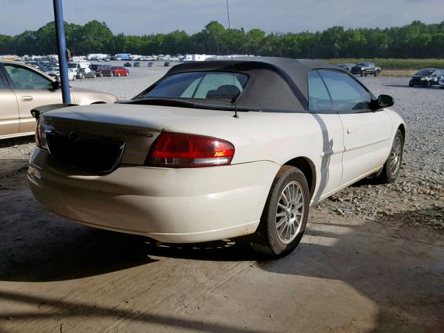 1C3EL55R54N299354 - 2004 CHRYSLER SEBRING LX WHITE photo 4