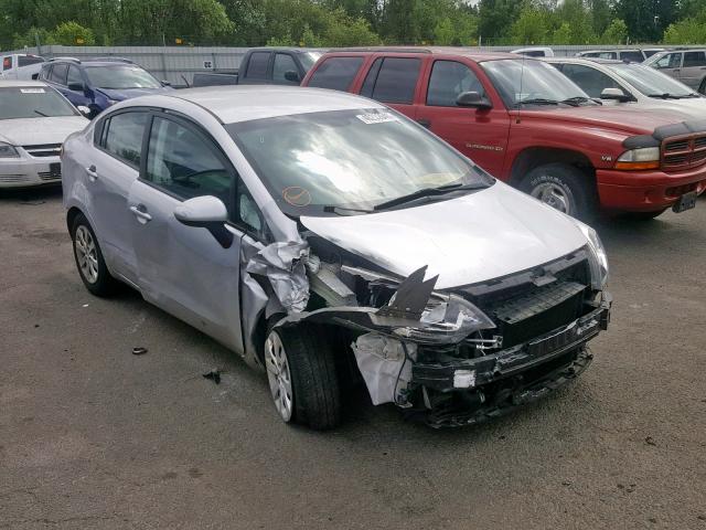 KNADM4A37F6504148 - 2015 KIA RIO LX SILVER photo 1