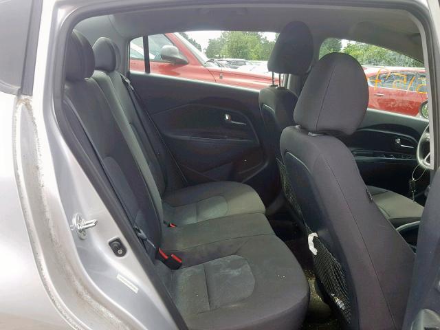 KNADM4A37F6504148 - 2015 KIA RIO LX SILVER photo 6