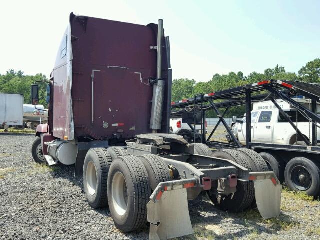 1FUJBBCGX3LK94974 - 2003 FREIGHTLINER CONVENTION MAROON photo 3