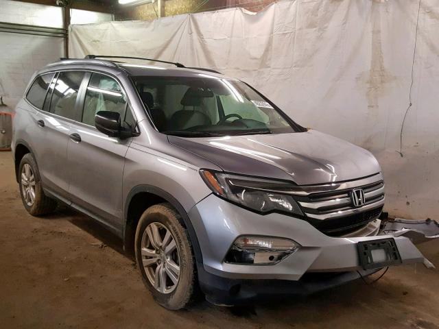 5FNYF5H19GB020416 - 2016 HONDA PILOT LX SILVER photo 1