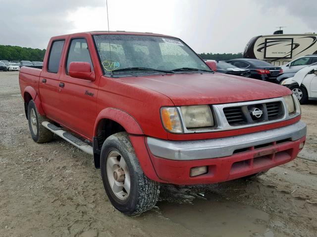 1N6ED27T6YC312983 - 2000 NISSAN FRONTIER C RED photo 1