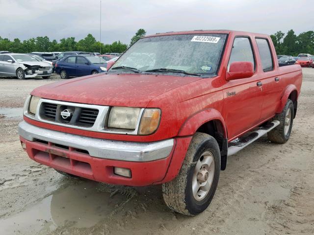 1N6ED27T6YC312983 - 2000 NISSAN FRONTIER C RED photo 2