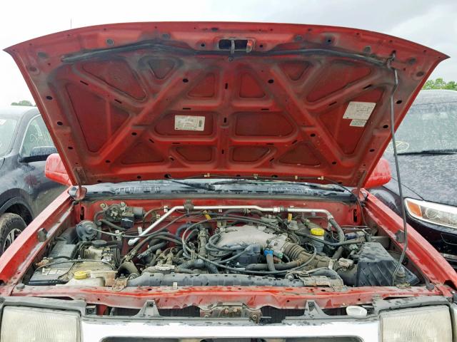 1N6ED27T6YC312983 - 2000 NISSAN FRONTIER C RED photo 7