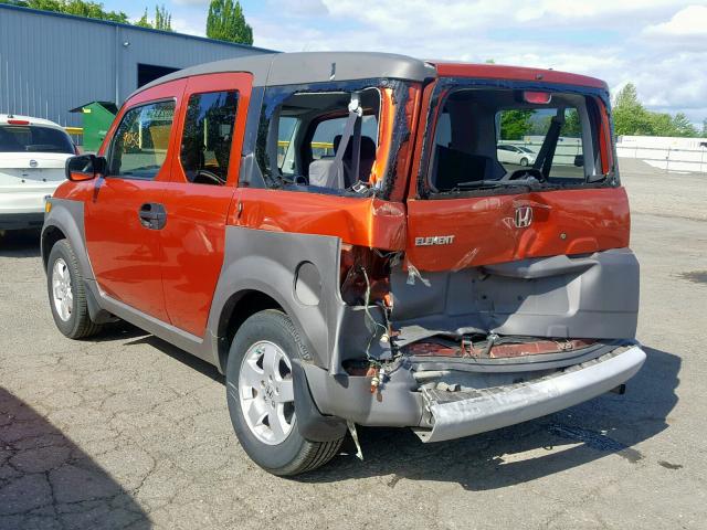 5J6YH18553L017178 - 2003 HONDA ELEMENT EX ORANGE photo 3