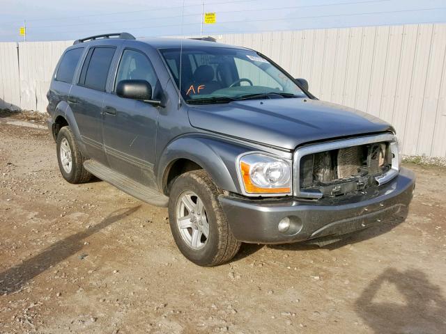 1D4HB48N45F557294 - 2005 DODGE DURANGO SL GRAY photo 1