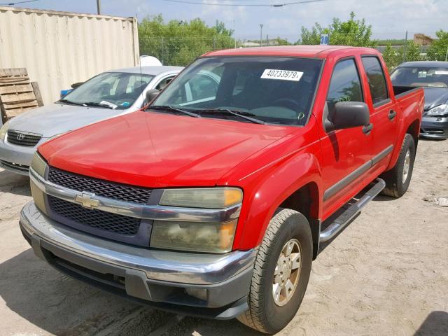 1GCDS136558242647 - 2005 CHEVROLET COLORADO RED photo 2