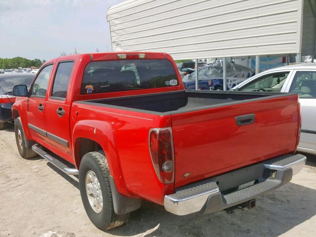 1GCDS136558242647 - 2005 CHEVROLET COLORADO RED photo 3