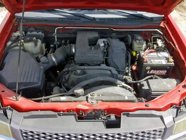 1GCDS136558242647 - 2005 CHEVROLET COLORADO RED photo 7