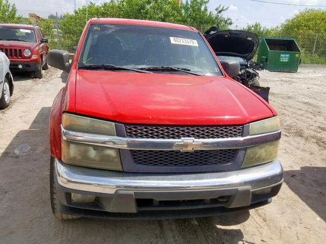 1GCDS136558242647 - 2005 CHEVROLET COLORADO RED photo 9