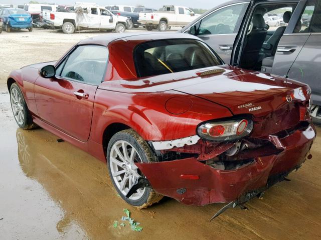 JM1NC26F770124703 - 2007 MAZDA MX-5 MIATA RED photo 3