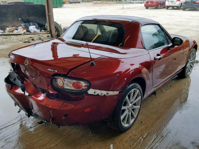 JM1NC26F770124703 - 2007 MAZDA MX-5 MIATA RED photo 4