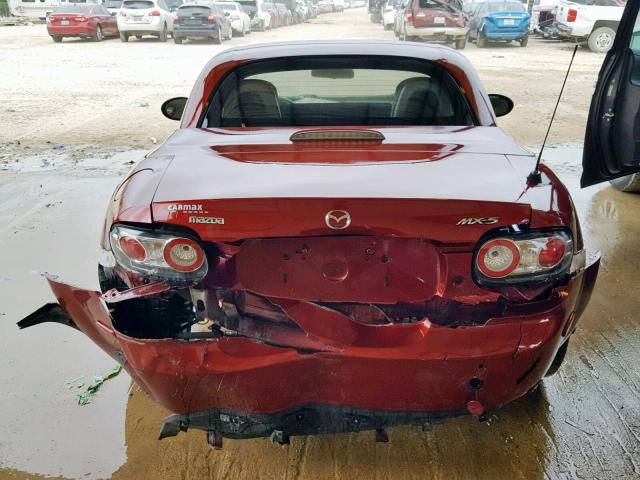 JM1NC26F770124703 - 2007 MAZDA MX-5 MIATA RED photo 6