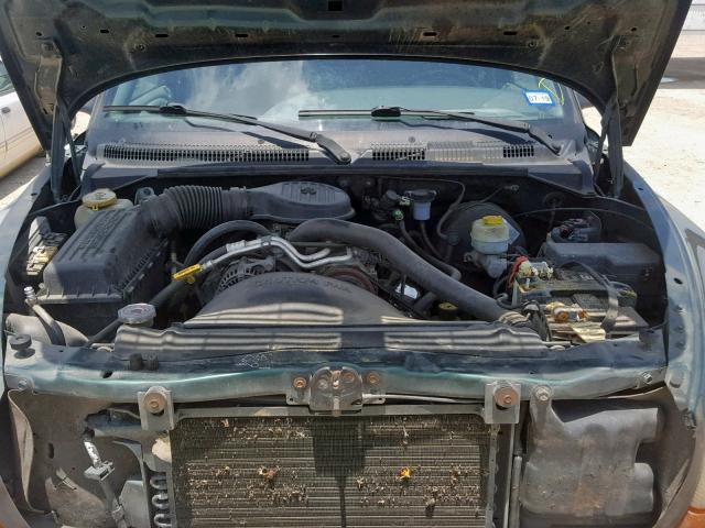 1B7GL22X3XS112897 - 1999 DODGE DAKOTA GREEN photo 7