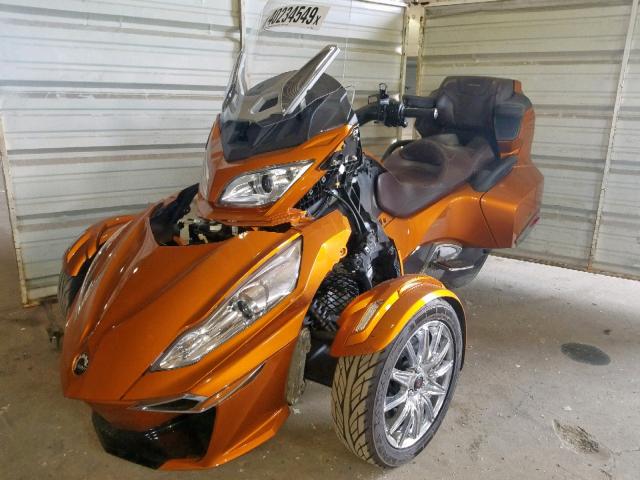 2BXNBDD17EV005985 - 2014 CAN-AM SPYDER ROA ORANGE photo 2