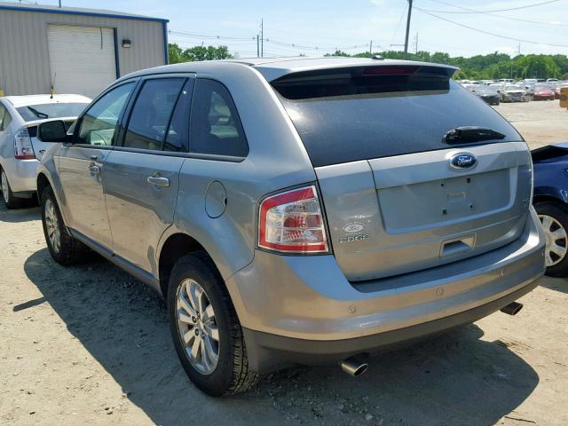 2FMDK48C98BA81894 - 2008 FORD EDGE SEL GRAY photo 3