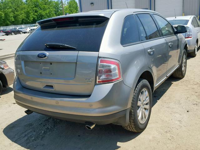 2FMDK48C98BA81894 - 2008 FORD EDGE SEL GRAY photo 4